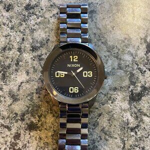 Lightly Used Nixon Corporal Stainless Steel